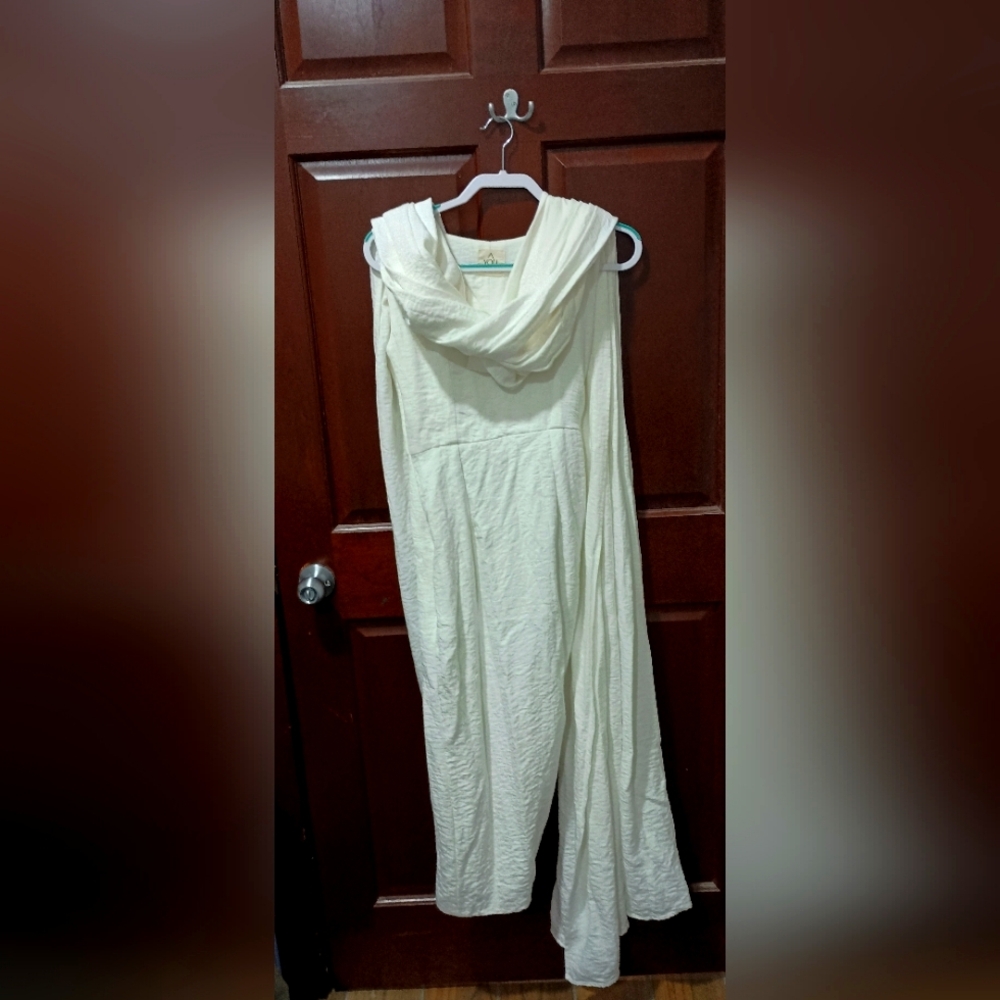 YOU white Greek Roman style dress size S